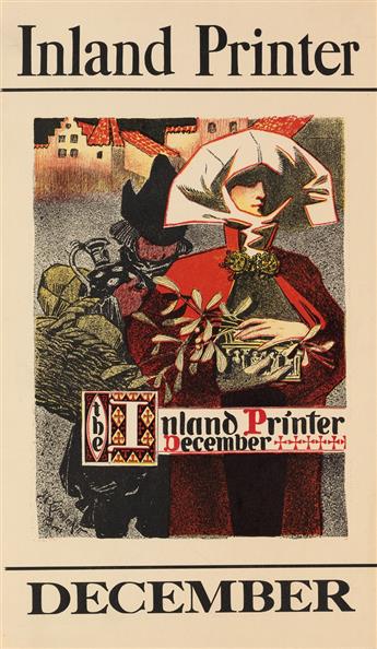 JOSEPH C. LEYENDECKER (1874-1951). THE INLAND PRINTER. Two posters. 1897. Each approximately 17x10 inches, 43x25 cm.